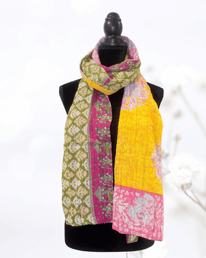 Kantha Scarf - Asha Project Kantha - Saree - Handmade