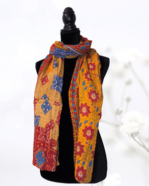 Kantha Scarf - Asha Project Kantha - Saree - Handmade