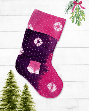 Kantha Stocking - Asha Project Kantha - Saree - Handmade