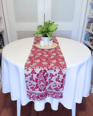 Kantha Table Runner | 60in - Asha Project Kantha-Saree-Handmade