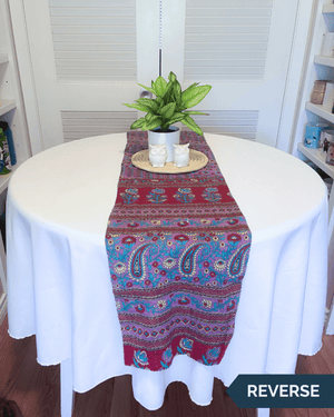 Kantha Table Runner | 60in - Asha Project Kantha-Saree-Handmade