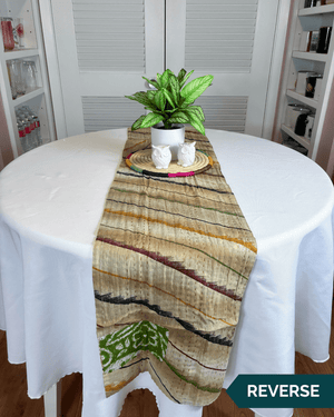 Kantha Table Runner | 60in - Asha Project Kantha - Saree - Handmade