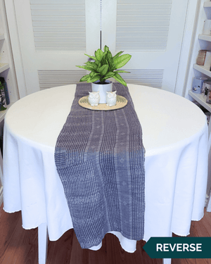 Kantha Table Runner | 60in - Asha Project Kantha-Saree-Handmade