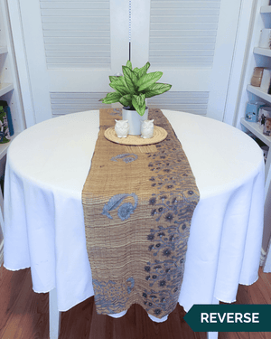 Kantha Table Runner | 60in - Asha Project Kantha-Saree-Handmade