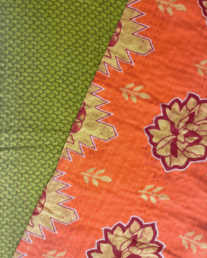 Kantha Table Runner | 60in - Asha Project Kantha-Saree-Handmade