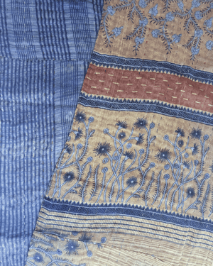 Kantha Table Runner | 60in - Asha Project Kantha-Saree-Handmade