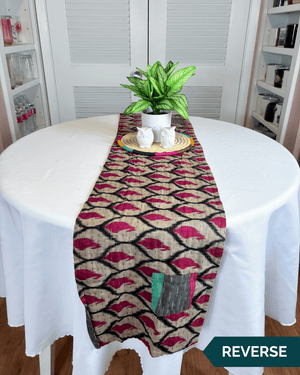 Kantha Table Runner | 60in - Asha Project Kantha - Saree - Handmade