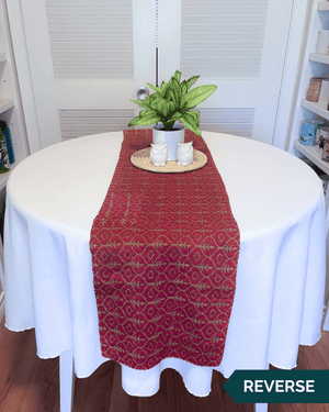 Kantha Table Runner | 60in - Asha Project Kantha-Saree-Handmade
