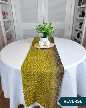 Kantha Table Runner | 60in - Asha Project Kantha - Saree - Handmade