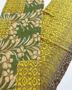 Kantha Table Runner | 60in - Asha Project Kantha - Saree - Handmade