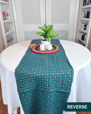 Kantha Table Runner | 80in - Asha Project Kantha - Saree - Handmade