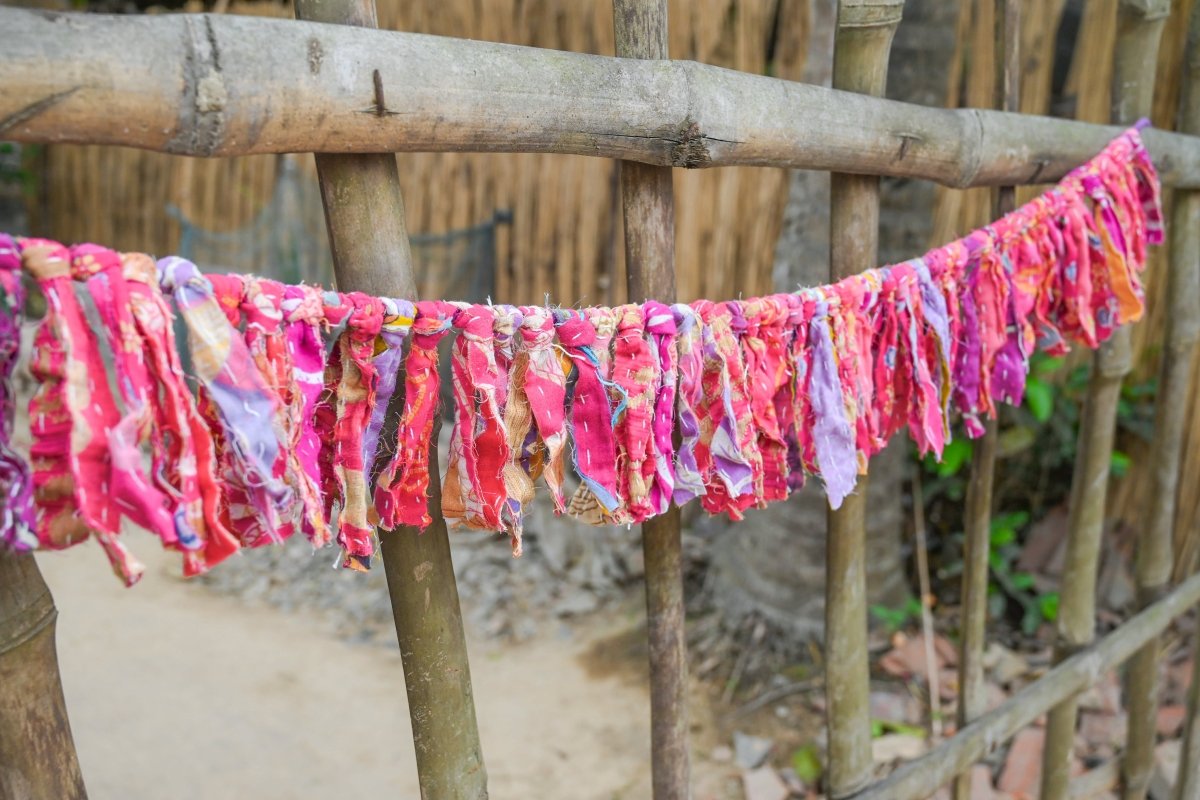 Kantha Tassel Garland | Valentines Day - Asha Project Kantha - Saree - Handmade