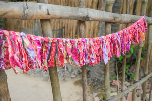 Kantha Tassel Garland | Valentines Day - Asha Project Kantha - Saree - Handmade