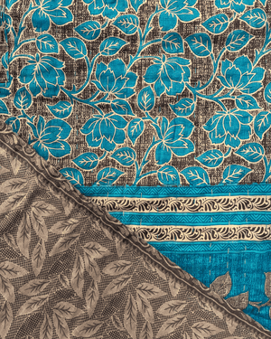Kantha Throw Blanket - Asha Project Kantha - Saree - Handmade
