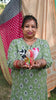 Handmade Kantha elephant with traditional stitching and bright colorful recycled sarees. 