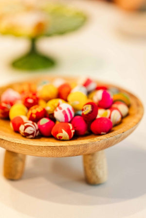 Saree Bead Bag - Asha Project Kantha - Saree - Handmade