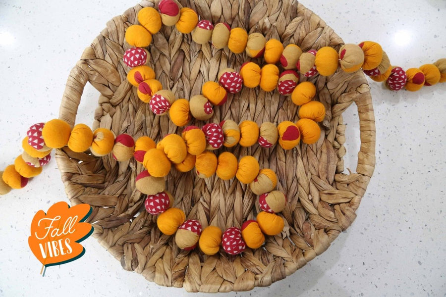 Saree Bead Garland | Pattern - Asha Project Kantha - Saree - Handmade