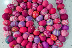 Saree Bead Garland | Valentine - Asha Project Kantha - Saree - Handmade