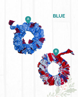 Saree Christmas Ornament | Wreath | Small - Asha Project Kantha - Saree - Handmade