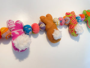 Saree Easter Garland | 4 ft - Asha Project Kantha - Saree - Handmade