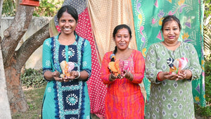 Saree Elephant | Assorted - Asha Project Kantha - Saree - Handmade