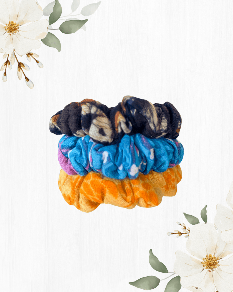 Saree Hairband Set - Asha Project Kantha - Saree - Handmade