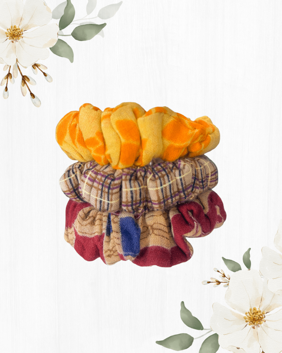 Saree Hairband Set - Asha Project Kantha - Saree - Handmade