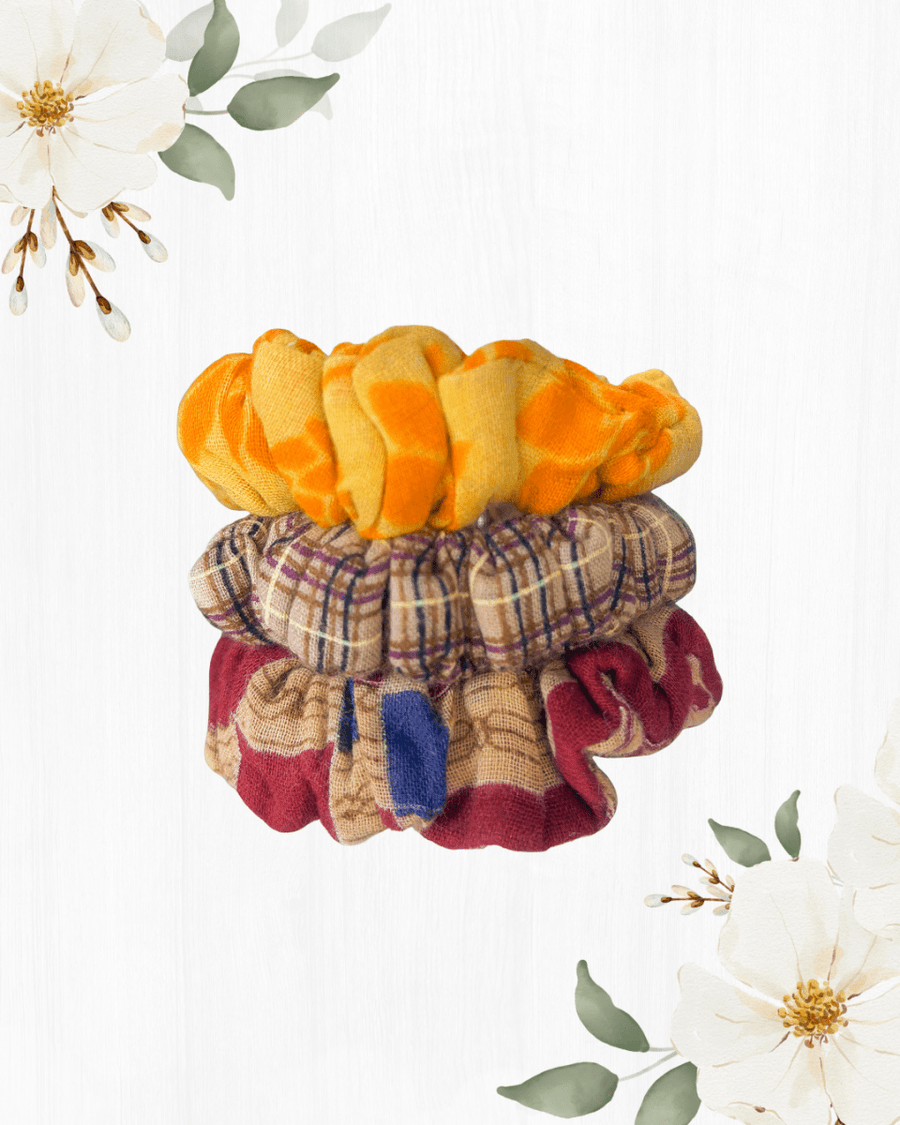 Saree Hairband Set - Asha Project Kantha - Saree - Handmade