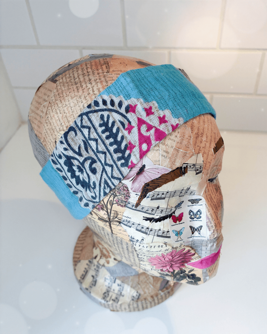 Saree Headband - Asha Project Kantha - Saree - Handmade