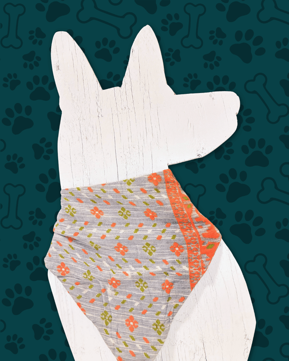 Saree Pet Bandana | Large - Asha Project Kantha - Saree - Handmade