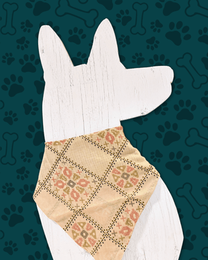 Saree Pet Bandana | Large - Asha Project Kantha - Saree - Handmade