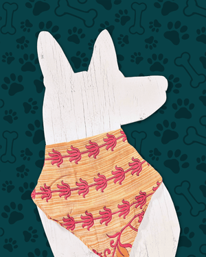 Saree Pet Bandana | Large - Asha Project Kantha - Saree - Handmade