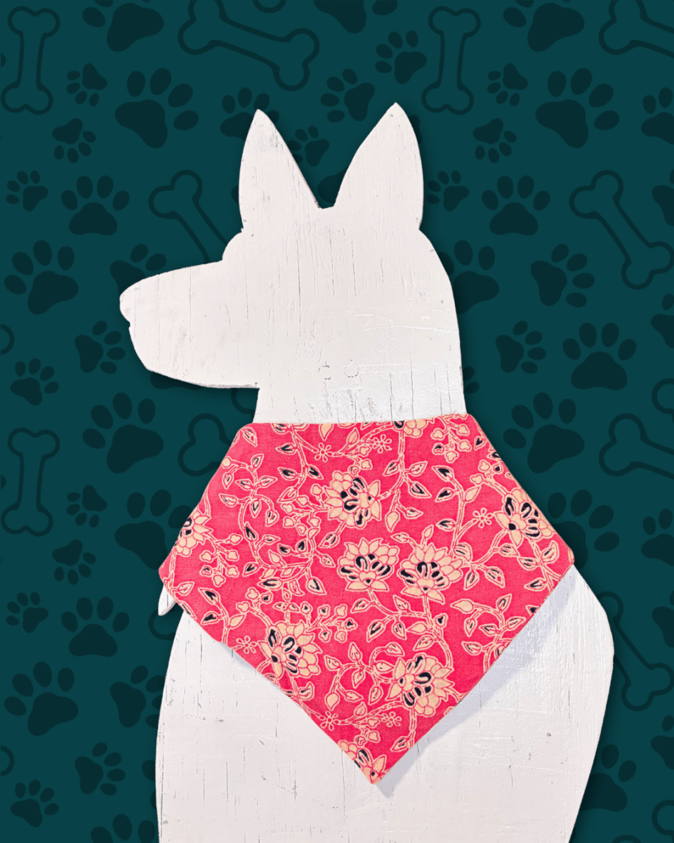 Saree Pet Bandana | Medium - Asha Project Kantha - Saree - Handmade