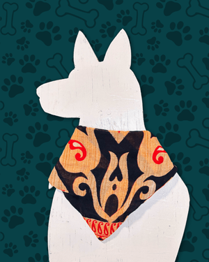 Saree Pet Bandana | Medium - Asha Project Kantha - Saree - Handmade