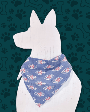 Saree Pet Bandana | Medium - Asha Project Kantha - Saree - Handmade