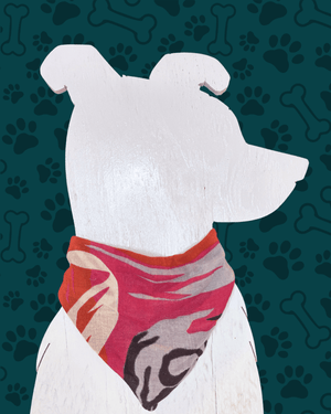 Saree Pet Bandana | Small - Asha Project Kantha - Saree - Handmade
