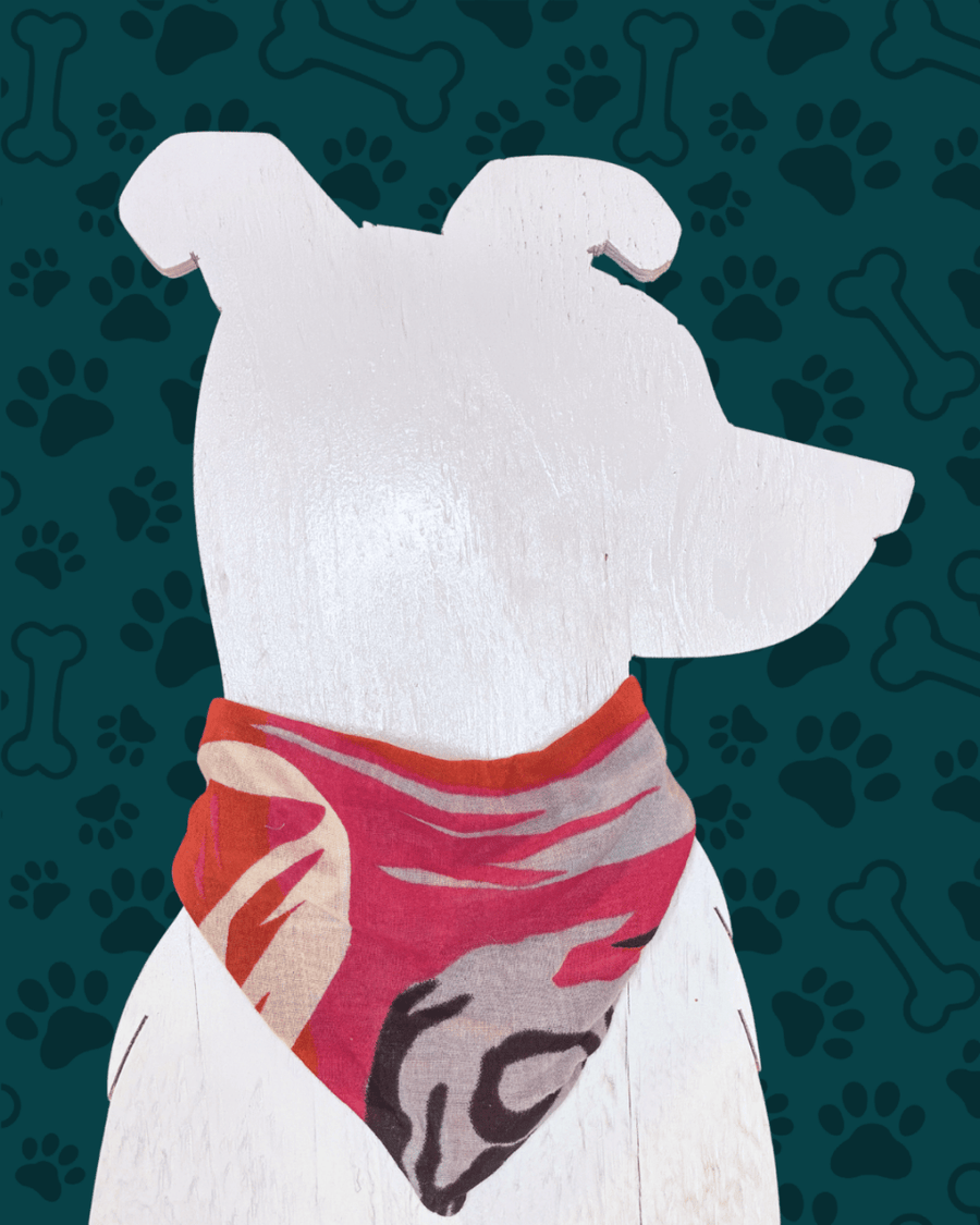 Saree Pet Bandana | Small - Asha Project Kantha - Saree - Handmade