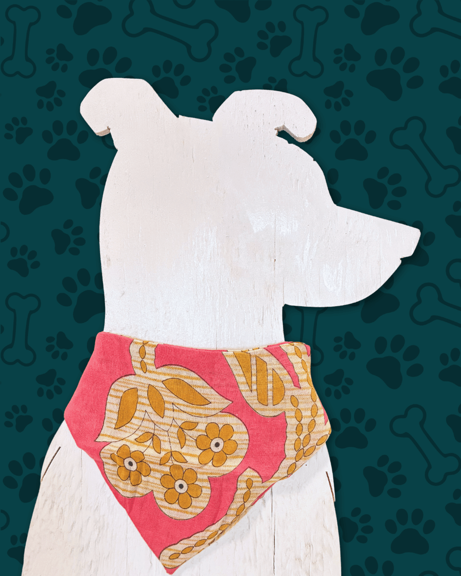 Saree Pet Bandana | Small - Asha Project Kantha - Saree - Handmade