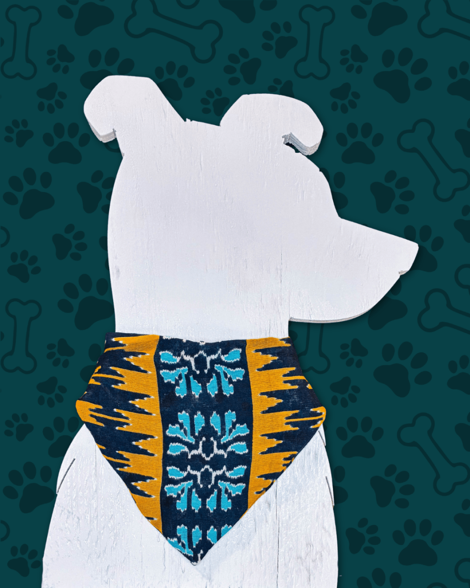 Saree Pet Bandana | Small - Asha Project Kantha - Saree - Handmade