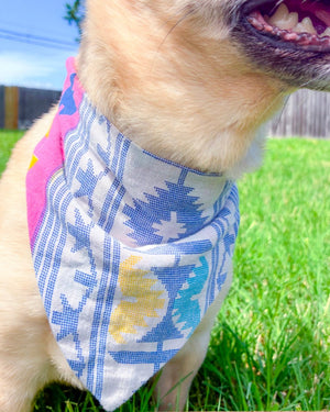 Saree Pet Bandana | Small | Assorted - Asha Project Kantha - Saree - Handmade