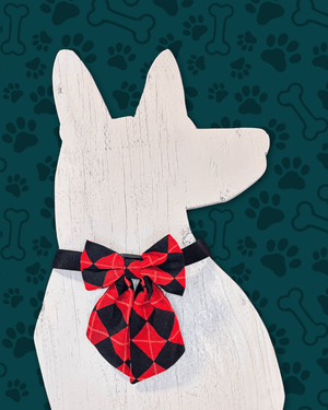 Saree Pet Bow | Large - Asha Project Kantha - Saree - Handmade