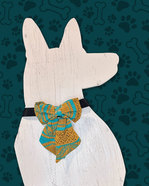 Saree Pet Bow | Large - Asha Project Kantha - Saree - Handmade