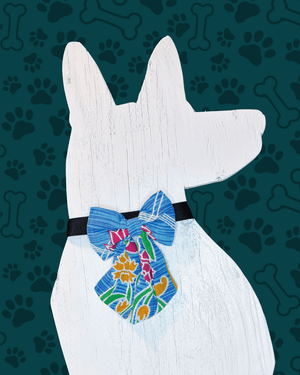 Saree Pet Bow | Large - Asha Project Kantha - Saree - Handmade