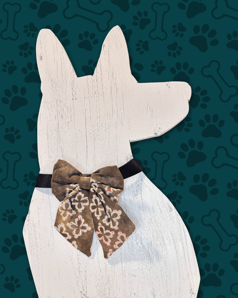 Saree Pet Bow | Large - Asha Project Kantha - Saree - Handmade