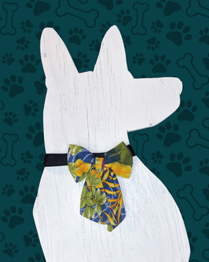 Saree Pet Bow | Large - Asha Project Kantha - Saree - Handmade