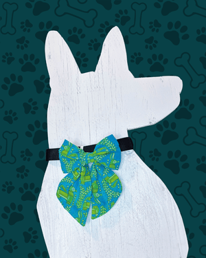 Saree Pet Bow | Large - Asha Project Kantha - Saree - Handmade