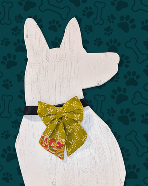 Saree Pet Bow | Large - Asha Project Kantha - Saree - Handmade