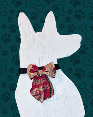 Saree Pet Bow | Large - Asha Project Kantha - Saree - Handmade