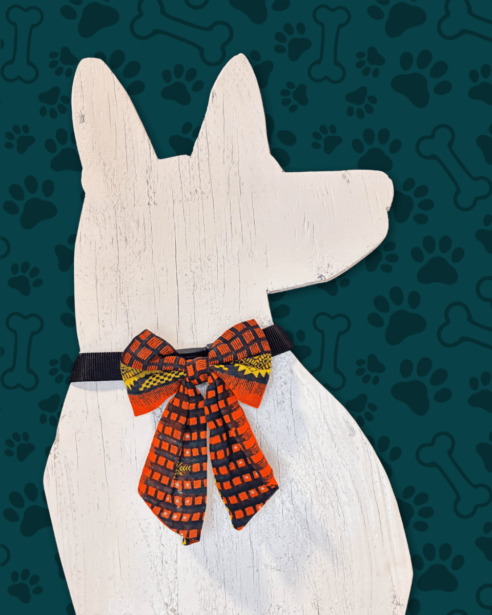 Saree Pet Bow | Large - Asha Project Kantha - Saree - Handmade