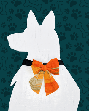 Saree Pet Bow | Small - Asha Project Kantha - Saree - Handmade